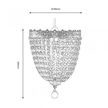 178 Ab - Ekon Glass Beaded Pendant