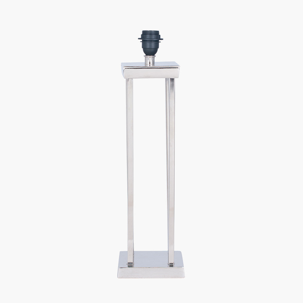 Langston Nickel Metal Column Table Lamp