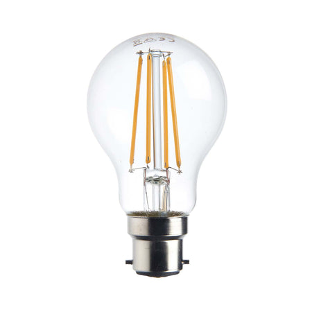 8W B22 CLEAR LED 2,700K DIMMABLE
