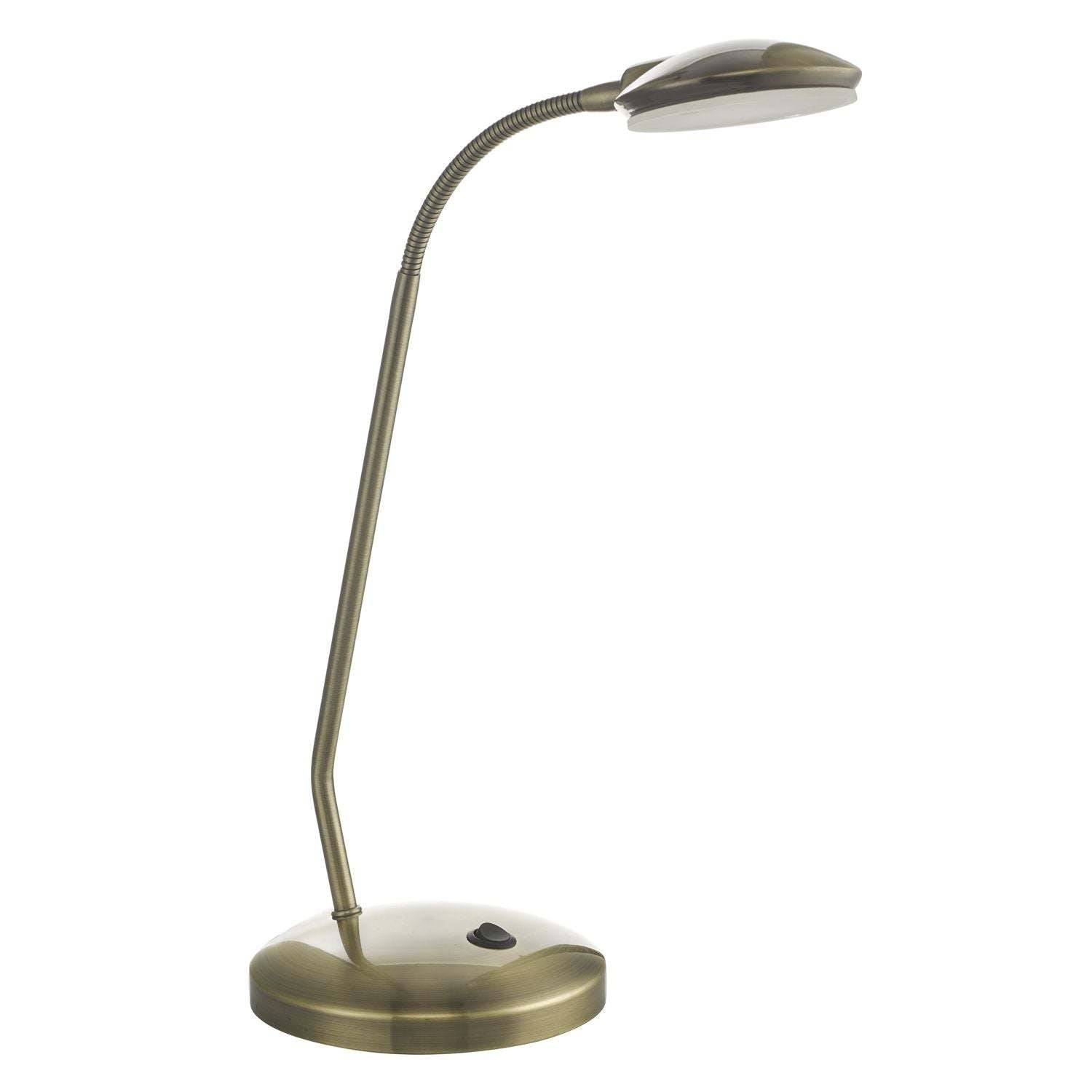 Aria Task Floor Lamp Antique Brass LED